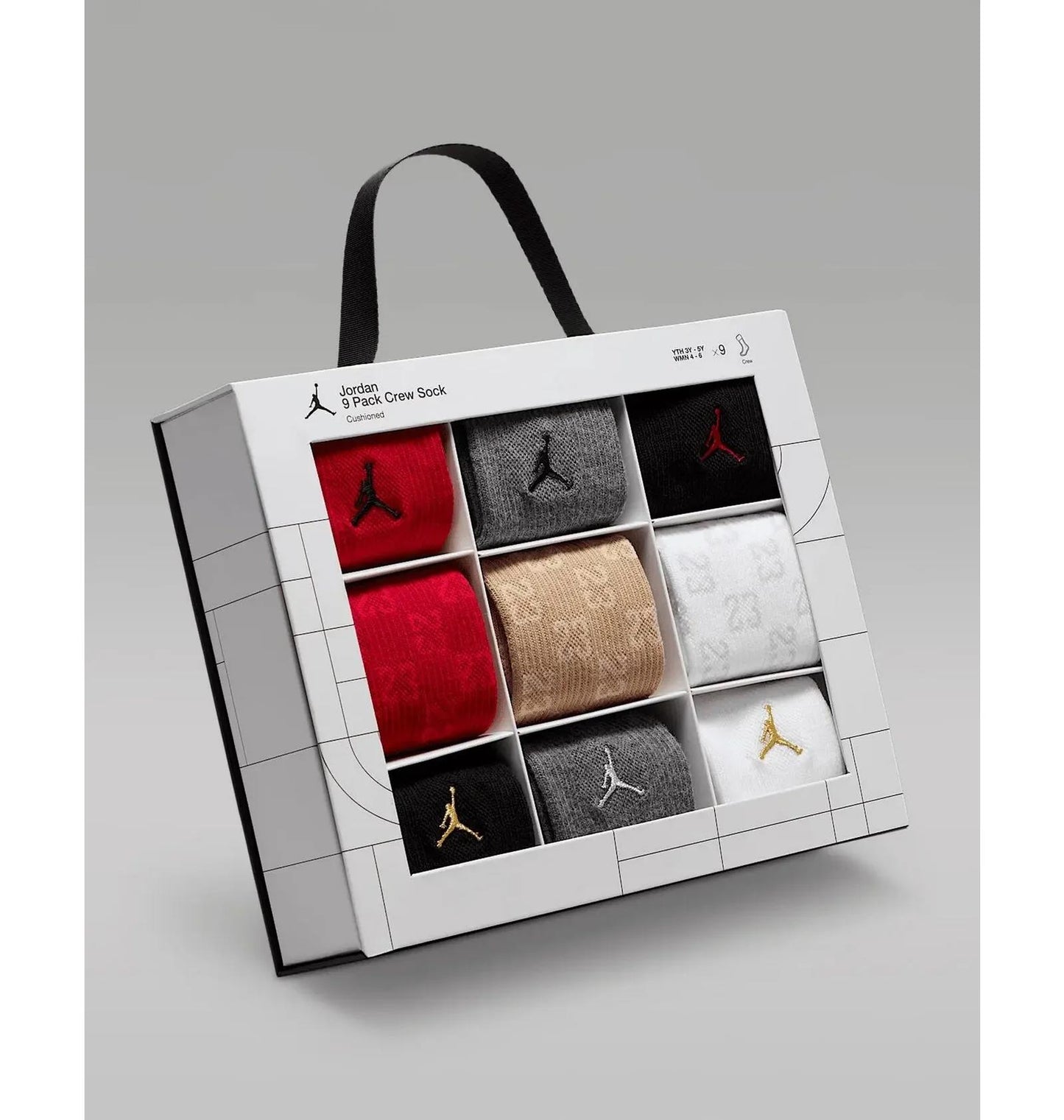 Шкарпетки Jordan Holiday Crew Gift Box (9 Pairs) (BJ0729-R78)