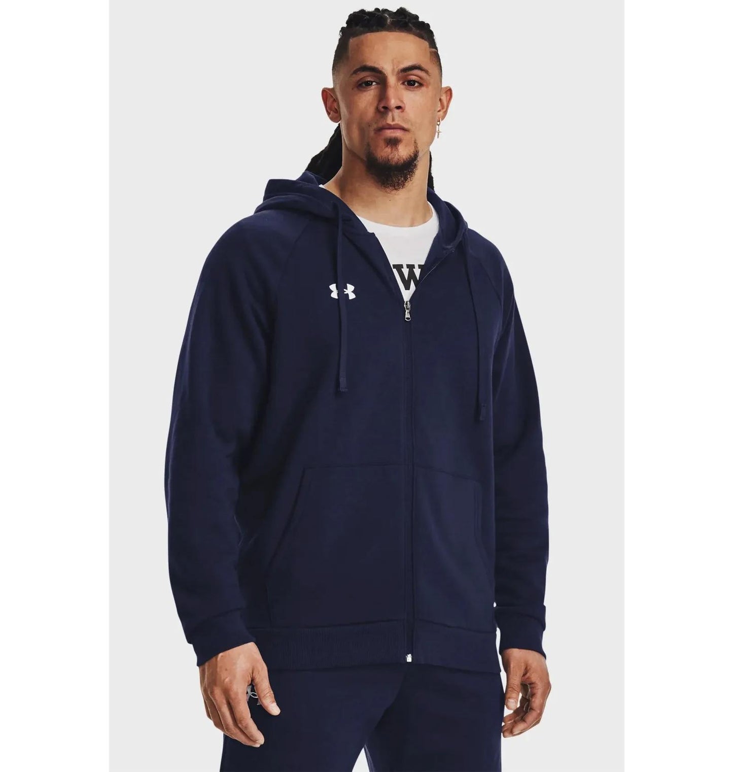 Кофта чоловіча Under Armour Rival Fleece Fz Blue (1379767-410)