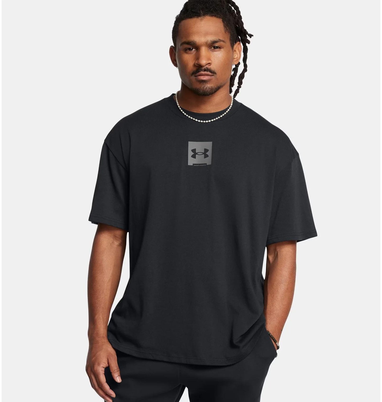 Футболка чоловіча Under Armour M Hw Os Sm Box Ss (1386803-001)