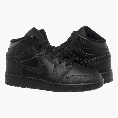 Кросівки жіночі Jordan 1 Mid (Gs) Black (554725-091)