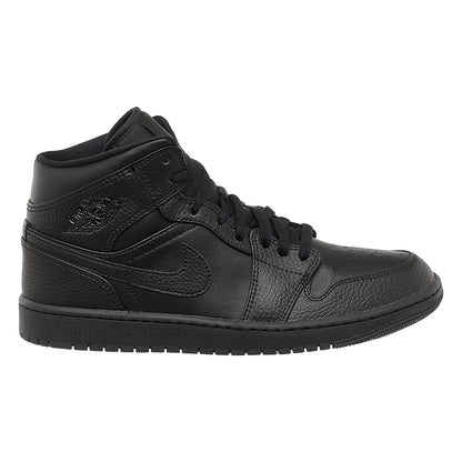 Кросівки чоловічі Jordan 1 Mid Triple Black (554724-091)