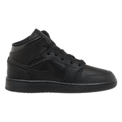 Кросівки жіночі Jordan 1 Mid (Gs) Black (554725-091)