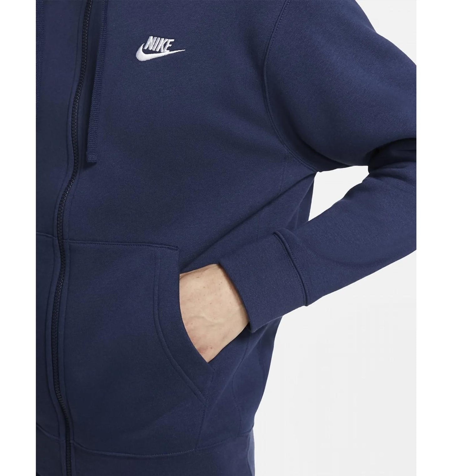 Zip-худі чоловічий Nike M Nsw Club Hoodie Fz Bb (BV2645-410)