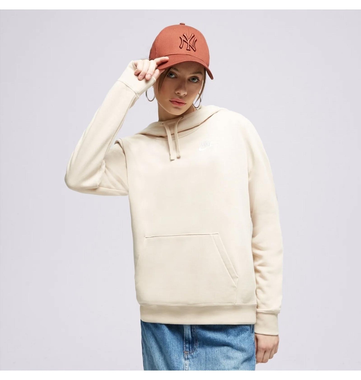 Кофта жіноча Nike Nsw Club Flc (DQ5415-126)