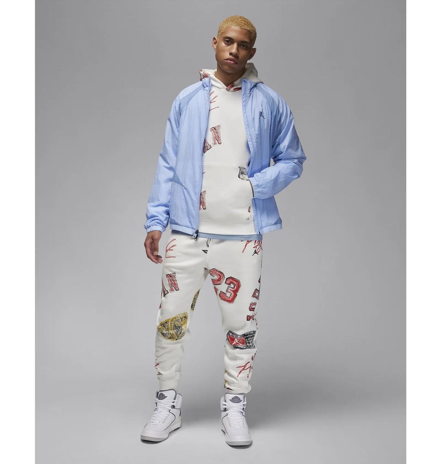 Кофта чоловіча Jordan Flight Ess Aop Flc Po (FN4545-133)