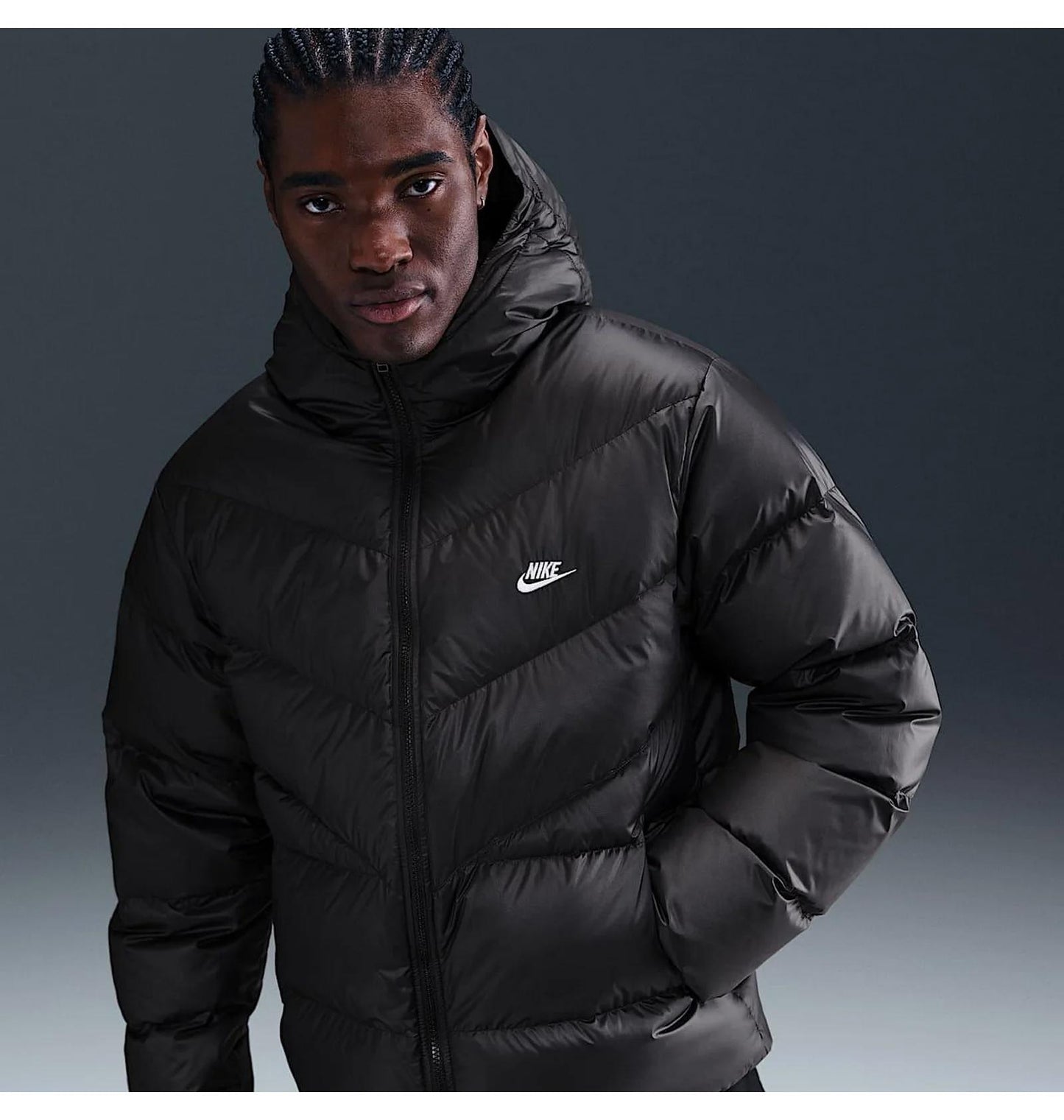 Куртка чоловіча Nike M Windrunner Stmnt Dwn Jkt Black (HQ7790-011)