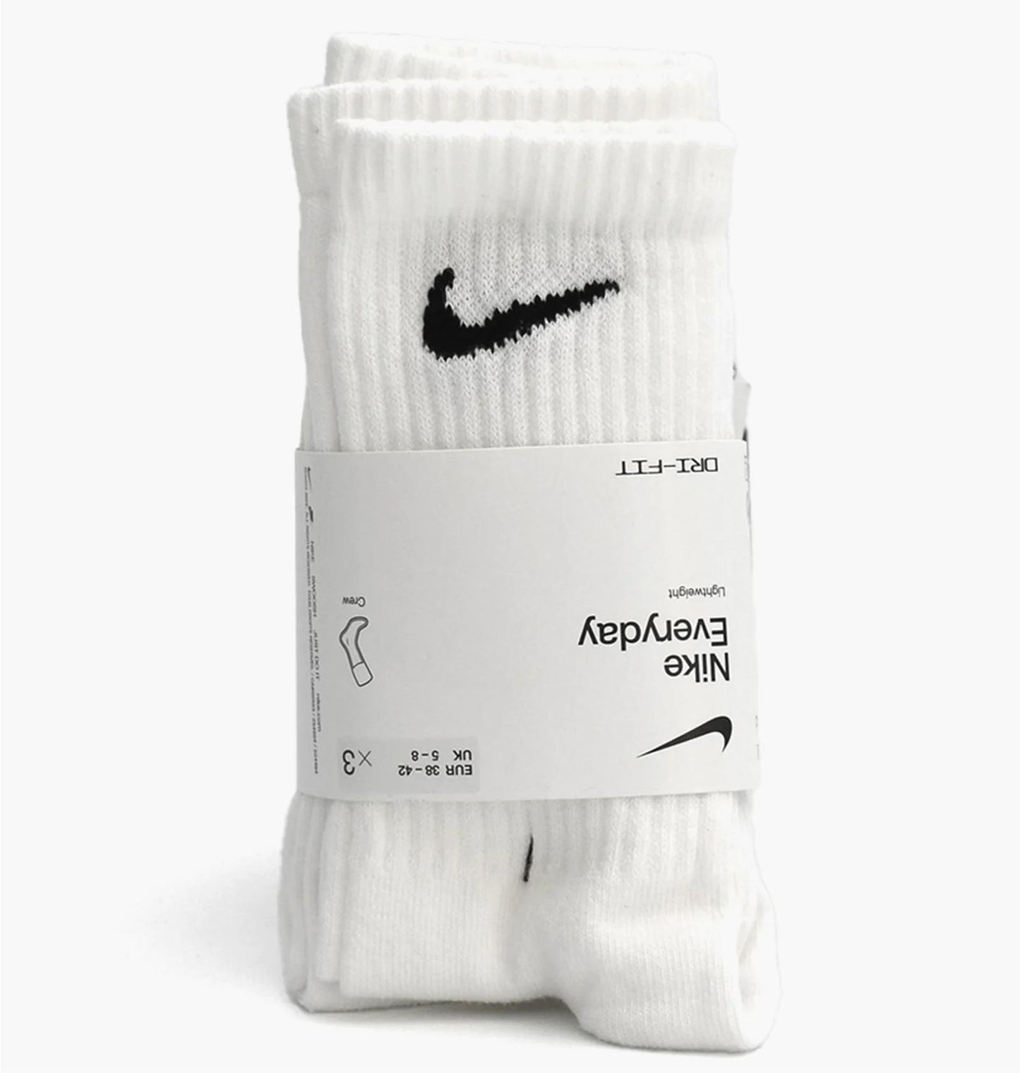 Шкарпетки Nike U Nk Everyday Ltwt Crew 3Pr (SX7676-100)